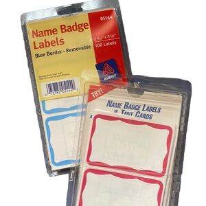 2 Pack Avery Blank Name Badge Labels
